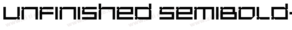 Unfinished SemiBold字体转换